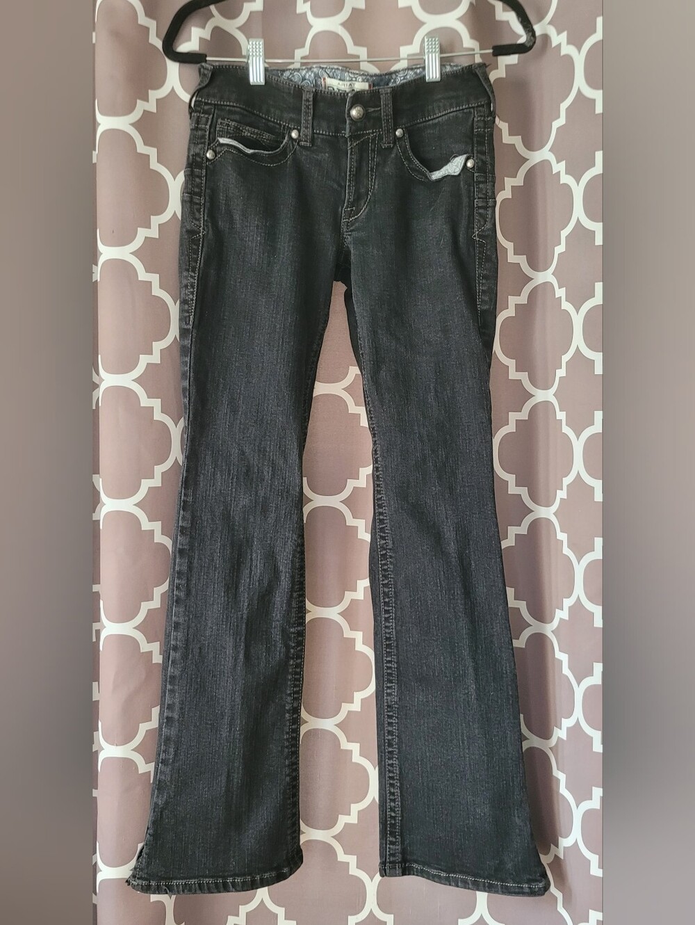 Ariat Low Rise Black Slim Bootcut Denim Jeans